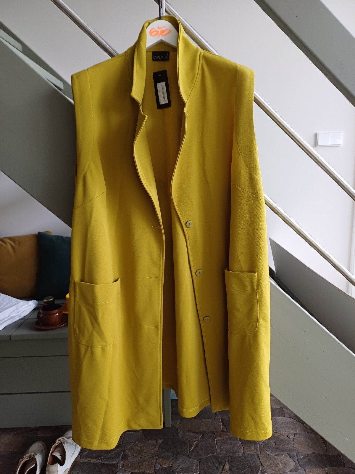 Ophilia gilet maat 6 58/60 nieuw, Geel, Nieuw, Ophalen of Verzenden, Ophilia