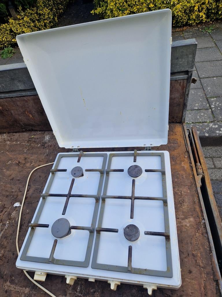 Gaskookplaat, Witgoed en Apparatuur, Kookplaten, Ophalen, Inbouw, Gas, 4 kookzones