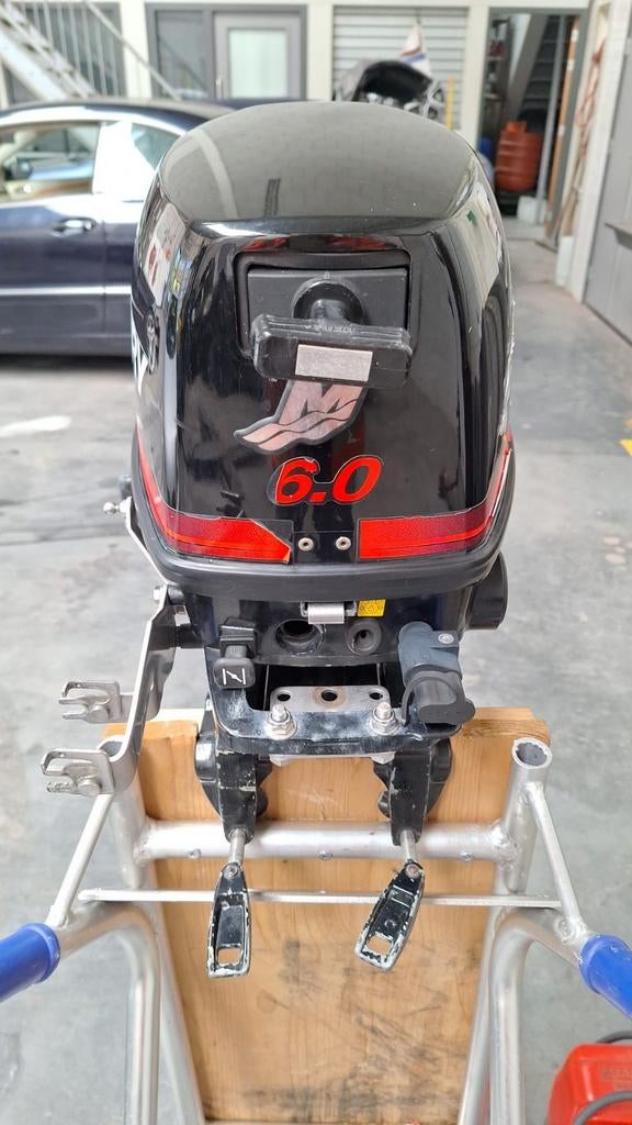 6 pk 4 takt langstaart Mercury buitenboordmotor, Watersport en Boten, Buiten- en Binnenboordmotoren, Ophalen of Verzenden, Benzine