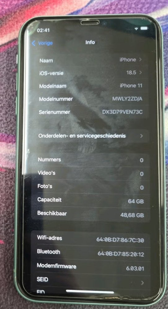 iPhone 11 64GB - Gebruikssporen, camera glas defect, Telecommunicatie, Ophalen of Verzenden, Zwart, 64 GB, IPhone 11