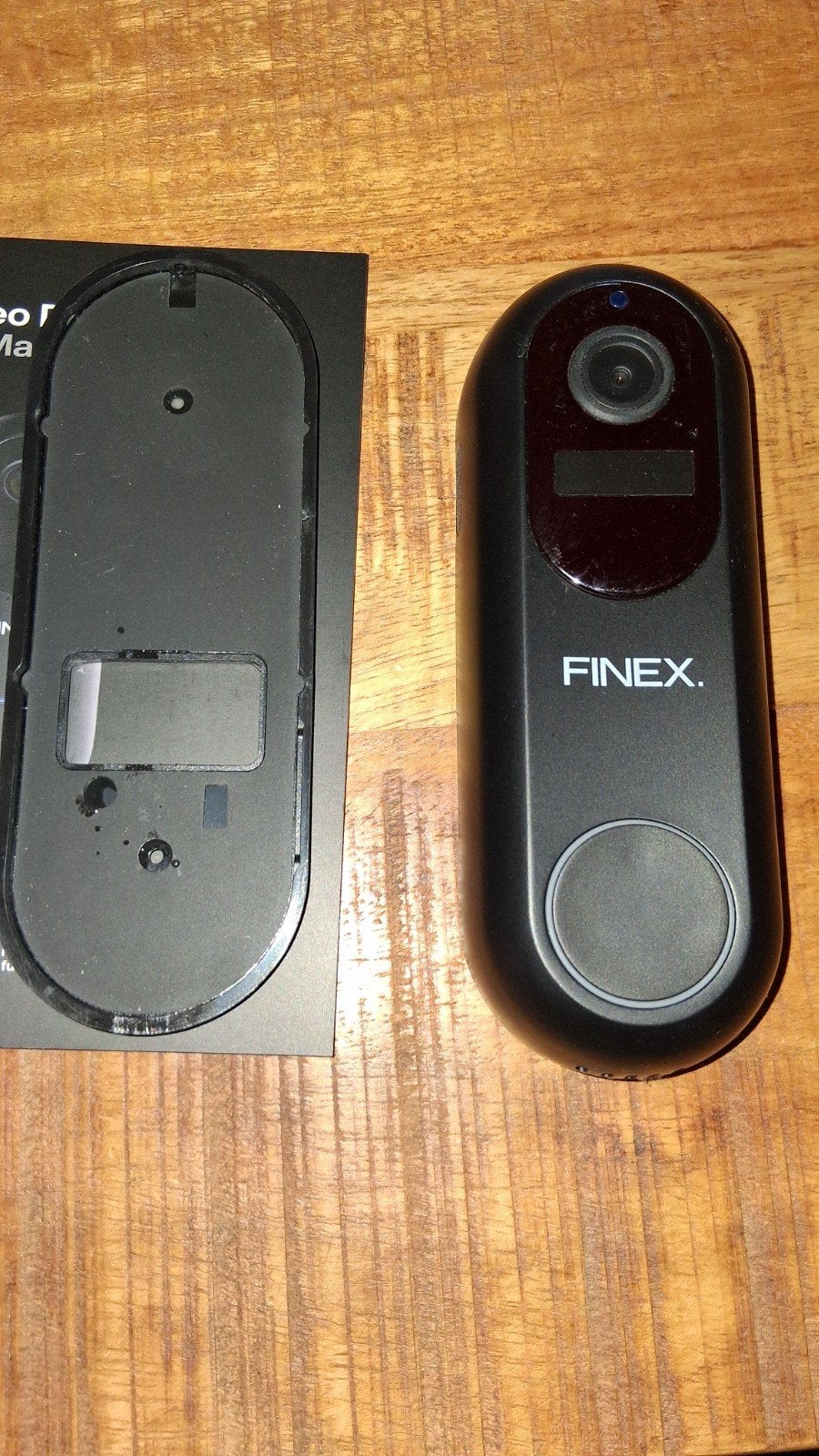 Finex Video Deurbel - Slimme Draadloze Deurbel met Camera, Ophalen, Bewegingsdetectiesensor, Zo goed als nieuw, Draadloos
