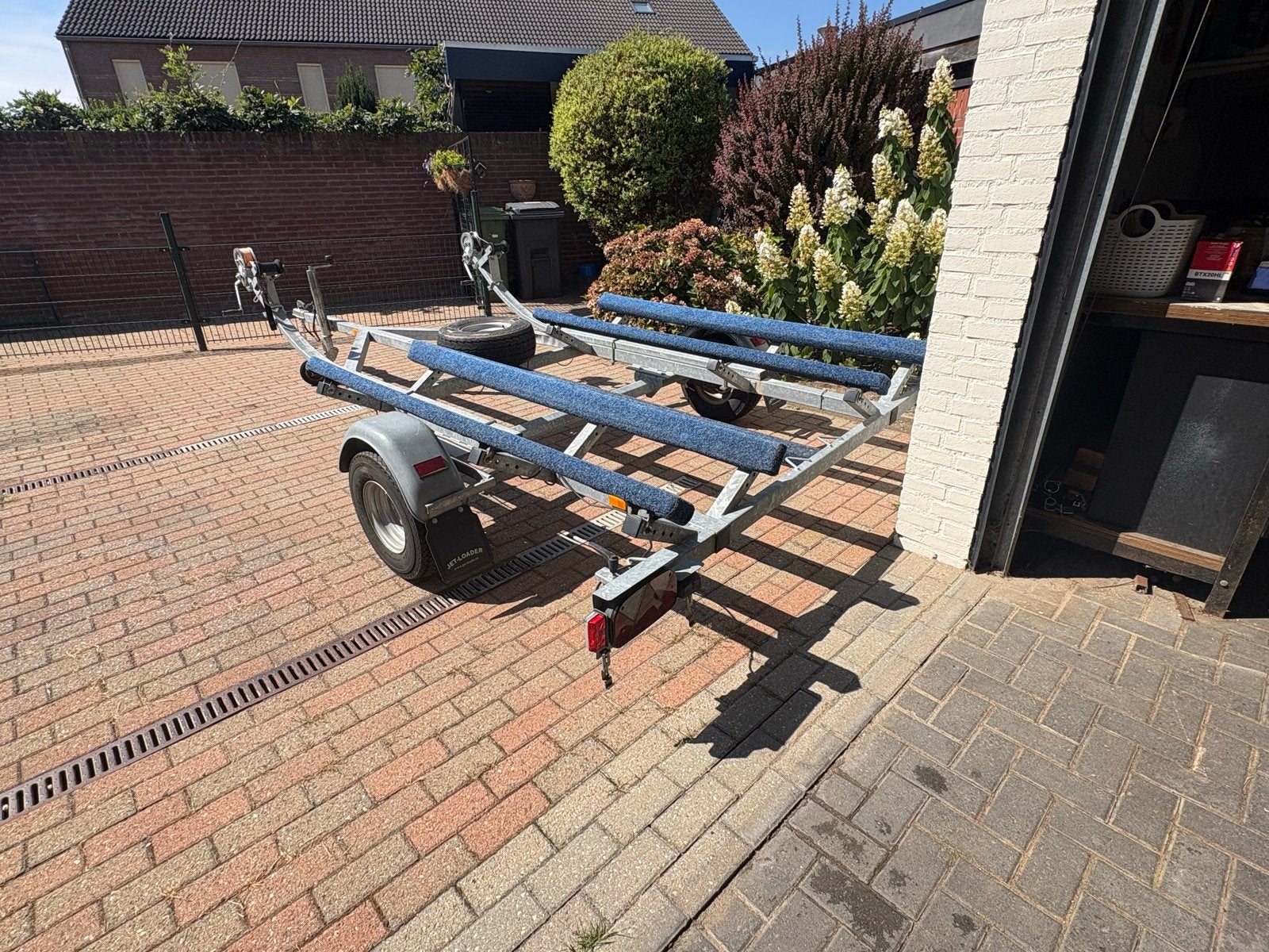 Jetskitrailer - jetloader dubbel - seadoo spark, Watersport en Boten, Ophalen, Minder dan 1500 kg, Gebruikt, Jetskitrailer
