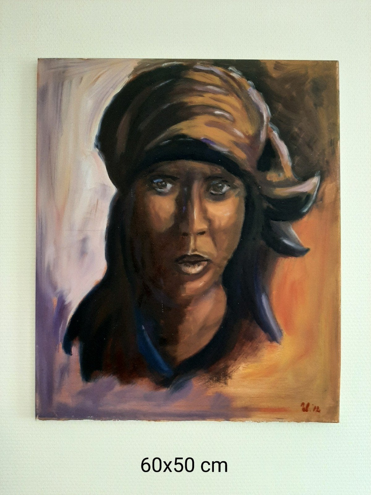 schilderij portret vrouw, Ophalen of Verzenden