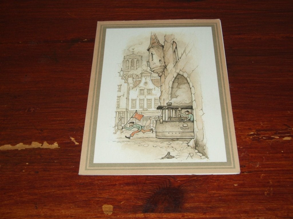 125- Anton Pieck - Trein, 1960 tot 1980, Gebruikt, Verzenden, Prent