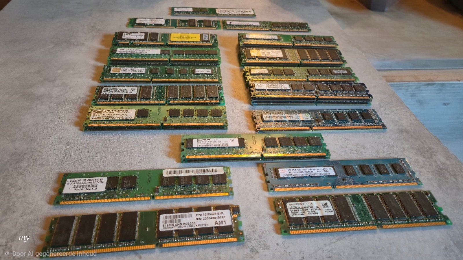 2GB 1GB 40 Stuks Ddr3  Ram Geheugen Werkgeheugen Pc Computer, Ophalen of Verzenden, DDR3, Desktop, 4 GB
