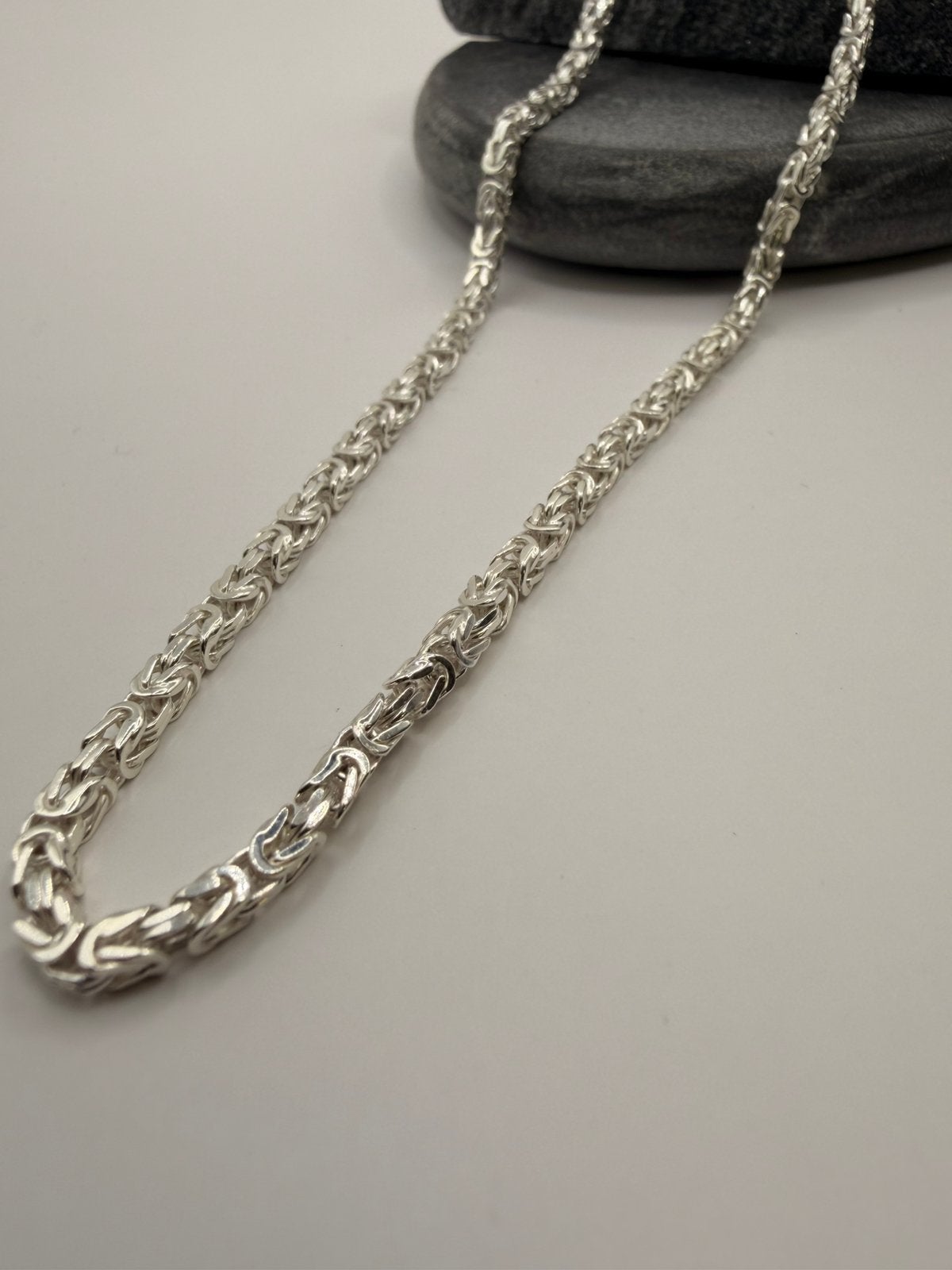 925 zilveren koningsketting, Sieraden, Tassen en Uiterlijk, Ophalen of Verzenden, Nieuw, Zilver