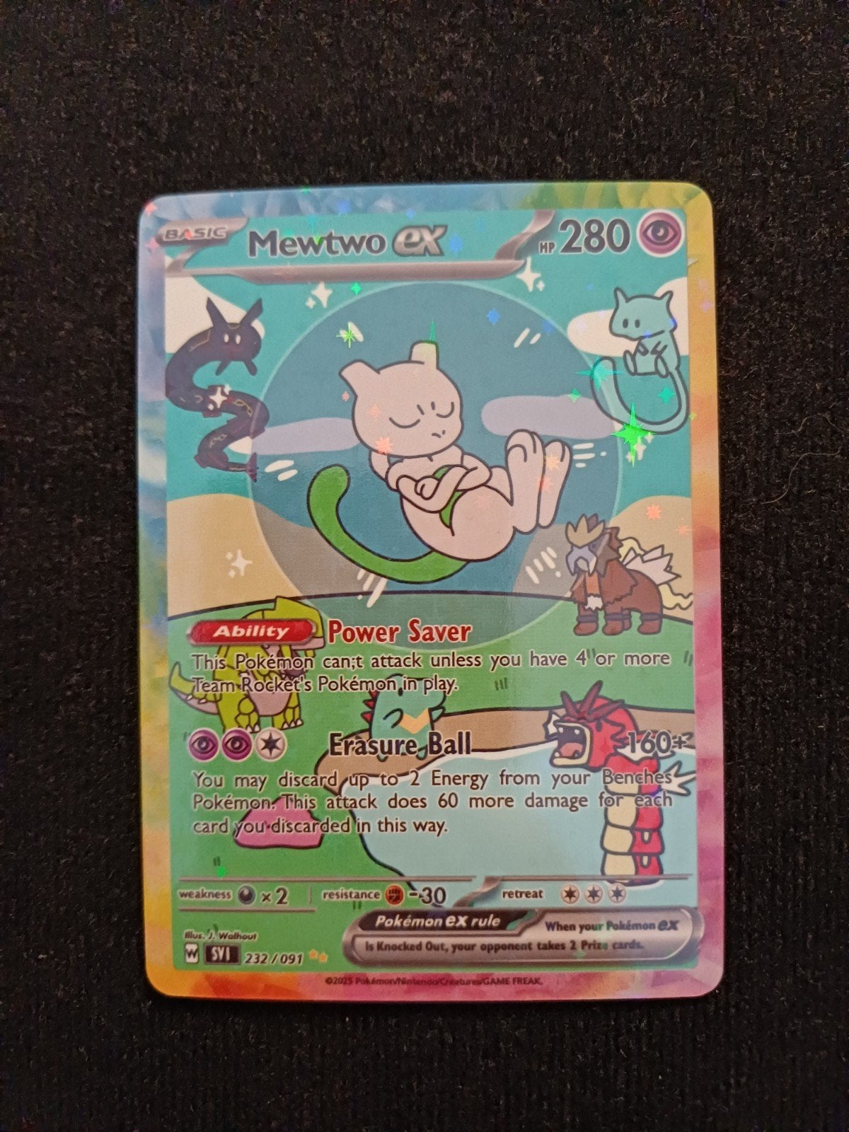 Pokémon Bubble Mewtwo Ex, Ophalen of Verzenden, Losse kaart