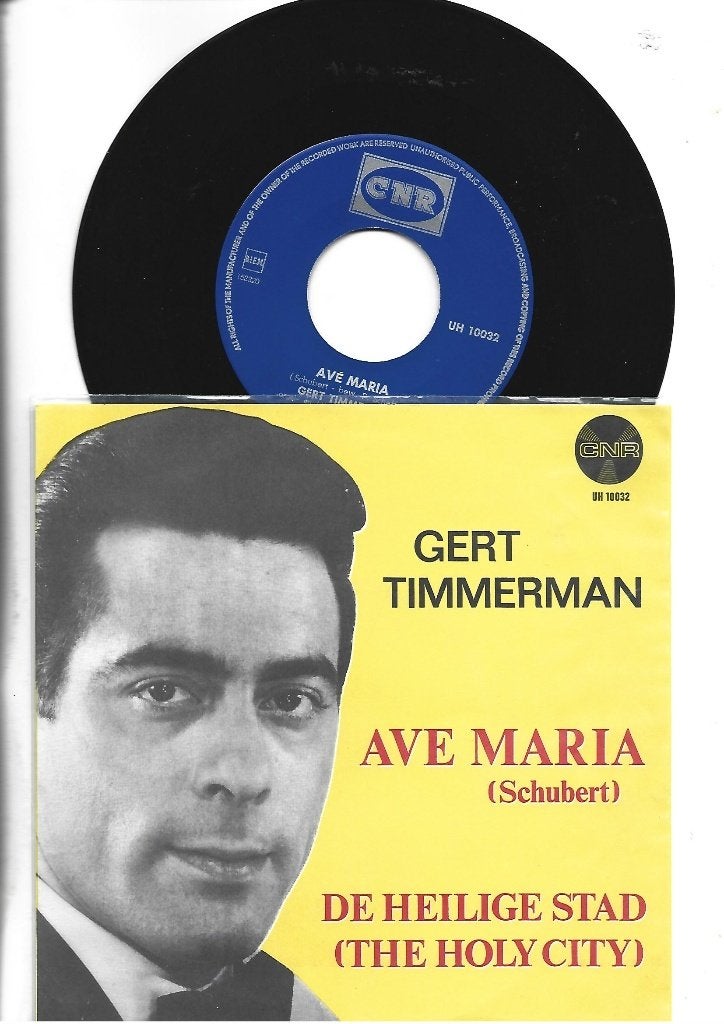 GERT TIMMERMAN SINGLE 7" AVE MARIA 1969, 7 inch, Ophalen of Verzenden, Overige typen, Nederlandstalig
