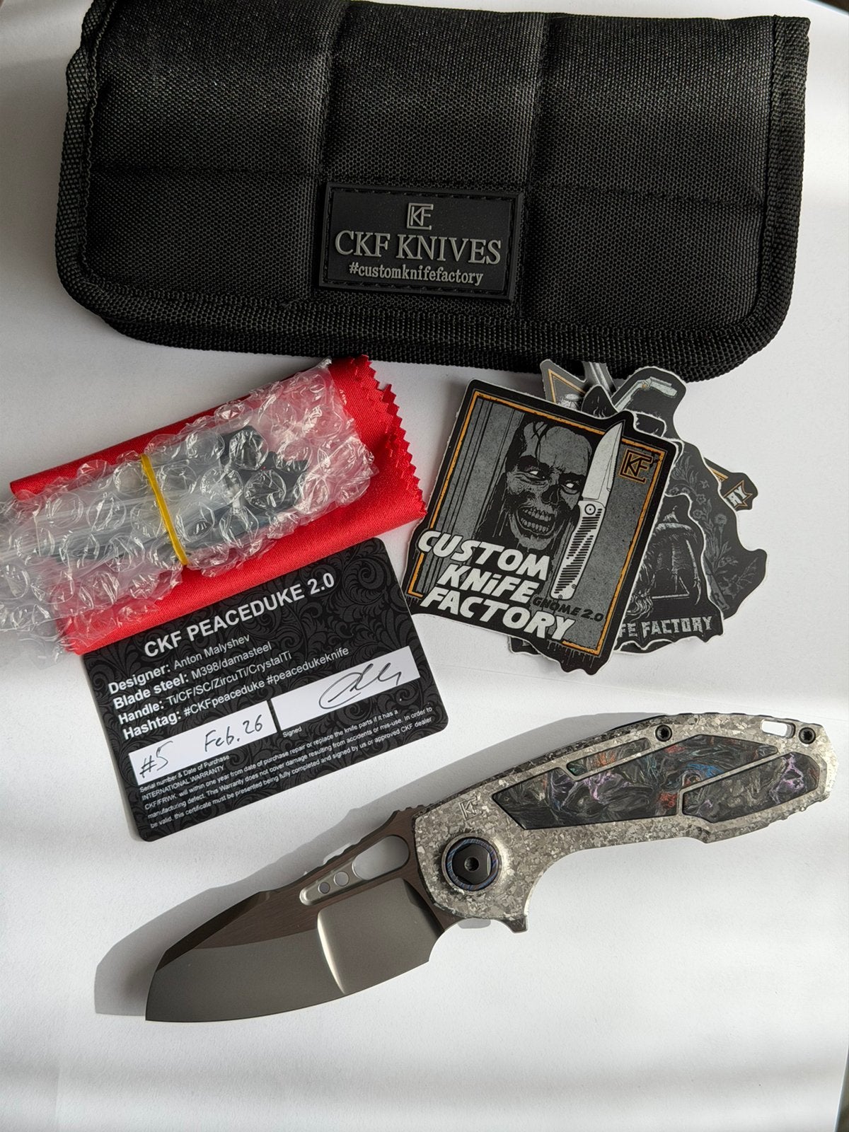 CKF PeaceDuke 2.0 M398 CrystalTi, Ophalen of Verzenden, Zo goed als nieuw