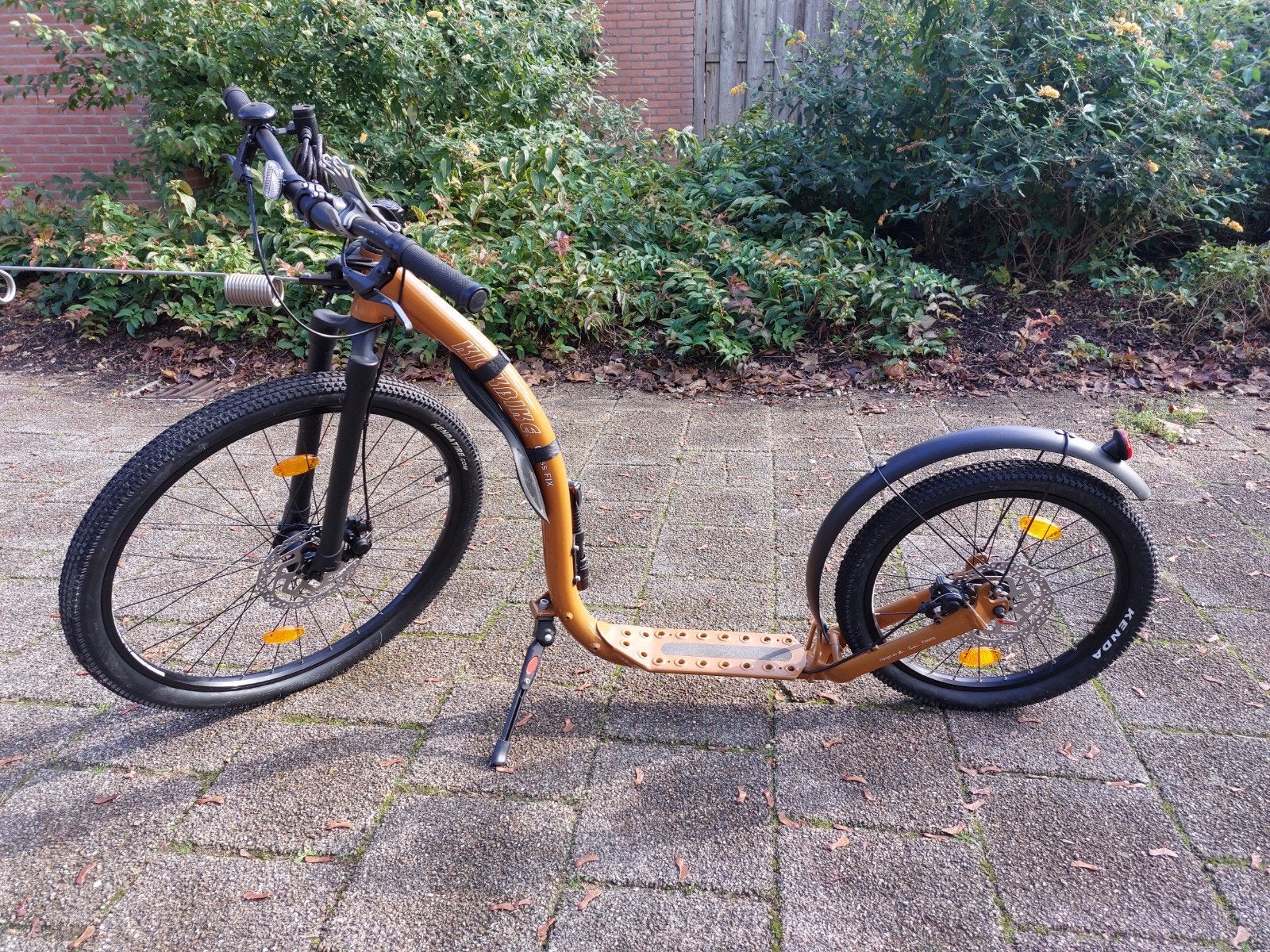 Kickbike Cross  fix oranje/zwart slechts 3x gebruikt!, Ophalen, Zo goed als nieuw, Kickbike, Kickbike