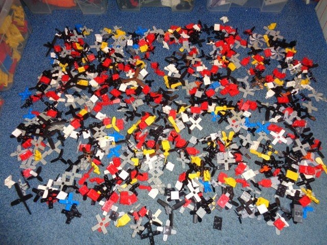 Partij W40=Mega veel Lego helikopter onderdelen