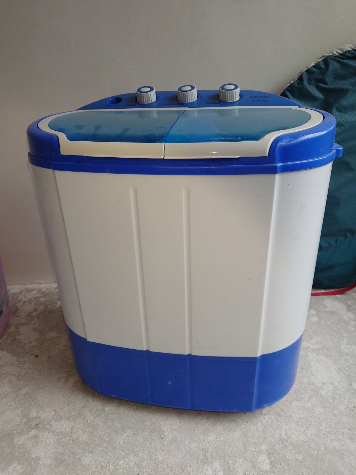 mestic camping wasmachine met centrifuge, Ophalen, Gebruikt