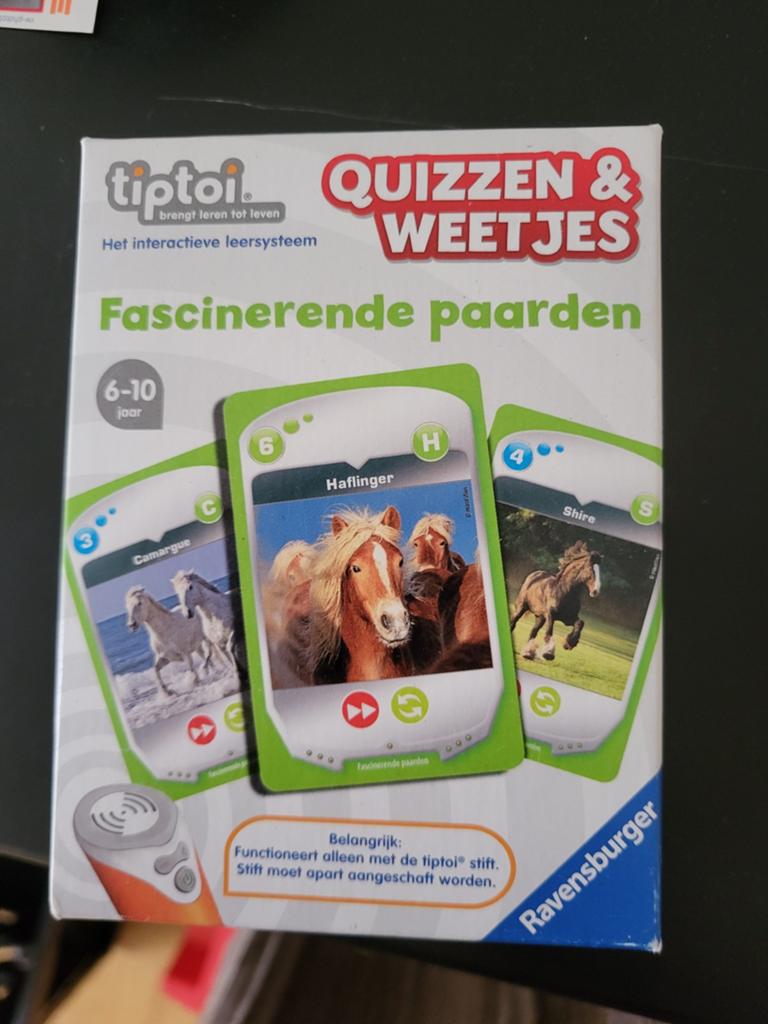 Tiptoi Quizzen & Weetjes: Fascinerende Paarden, Ophalen of Verzenden, Zo goed als nieuw, Taal en Lezen, Met geluid