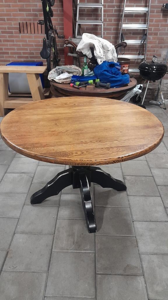 Mooie eiken houten eettafel te koop 120cm, Ophalen, Gebruikt, Vier personen, 100 tot 150 cm