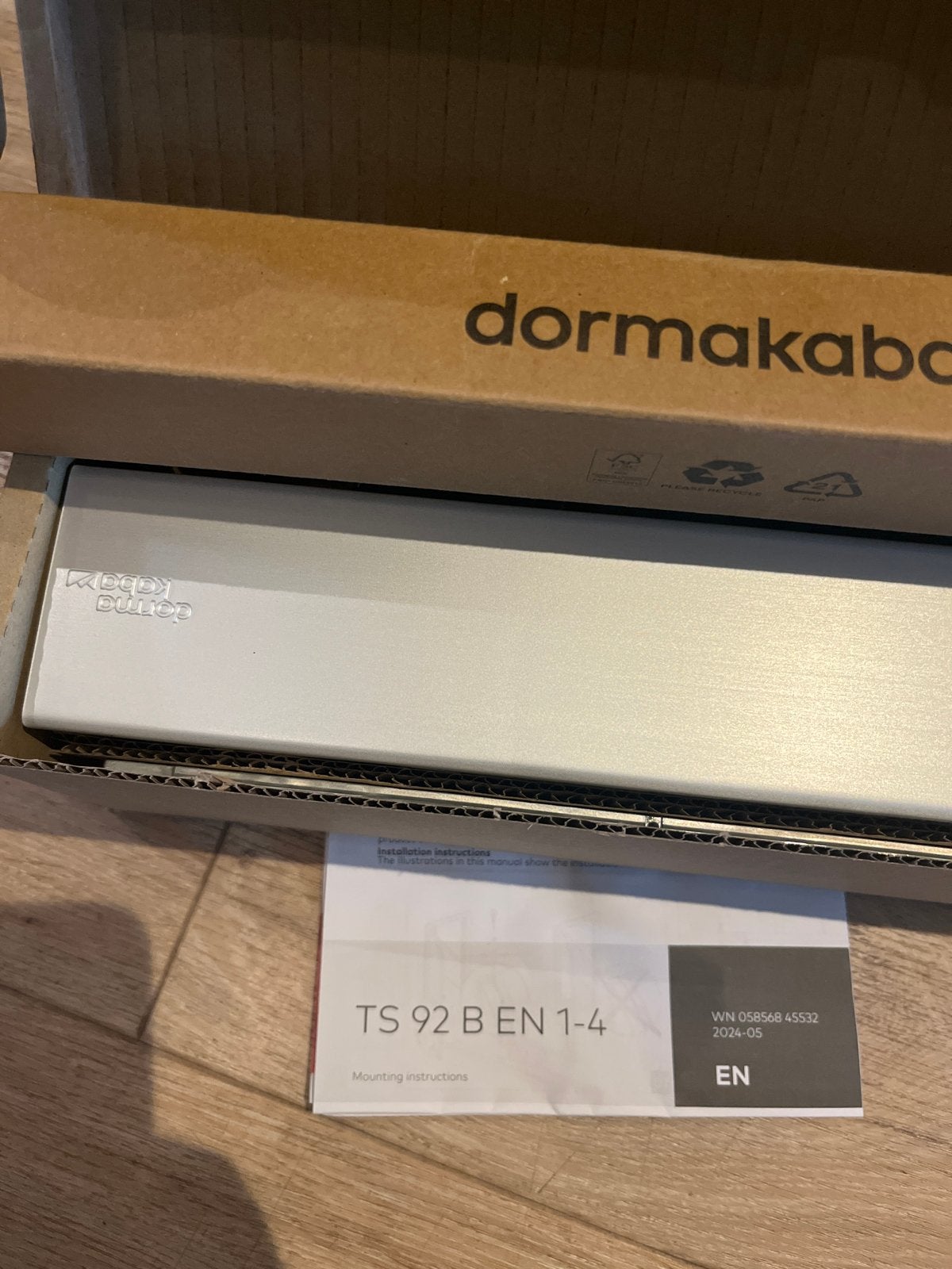 Dormakaba TS 92 B EN 1-4 Deurdranger - Nieuw in doos, Ophalen of Verzenden, Nieuw, Overige materialen, Overige typen