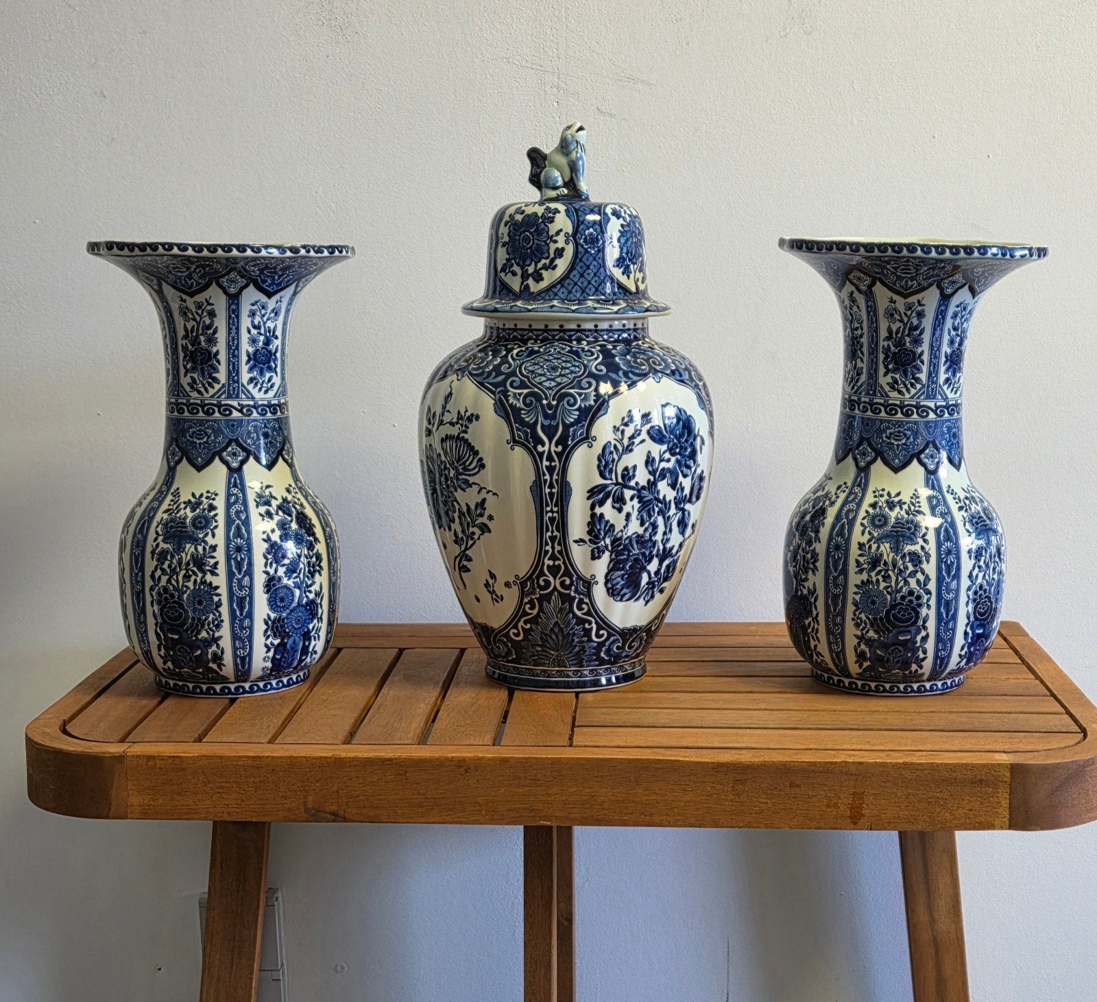 Vintage delftsblauwe  kast stel, Ophalen