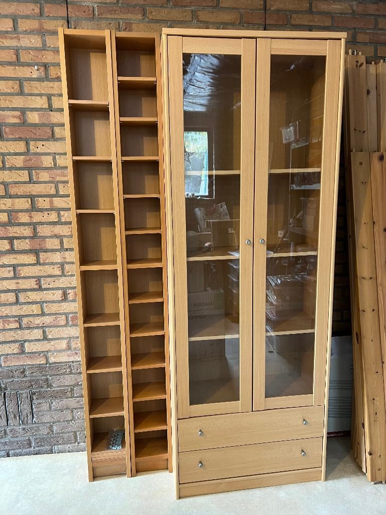 Vitrinekast / z.g.z.n., Ophalen, 50 tot 100 cm, Zo goed als nieuw, 150 tot 200 cm