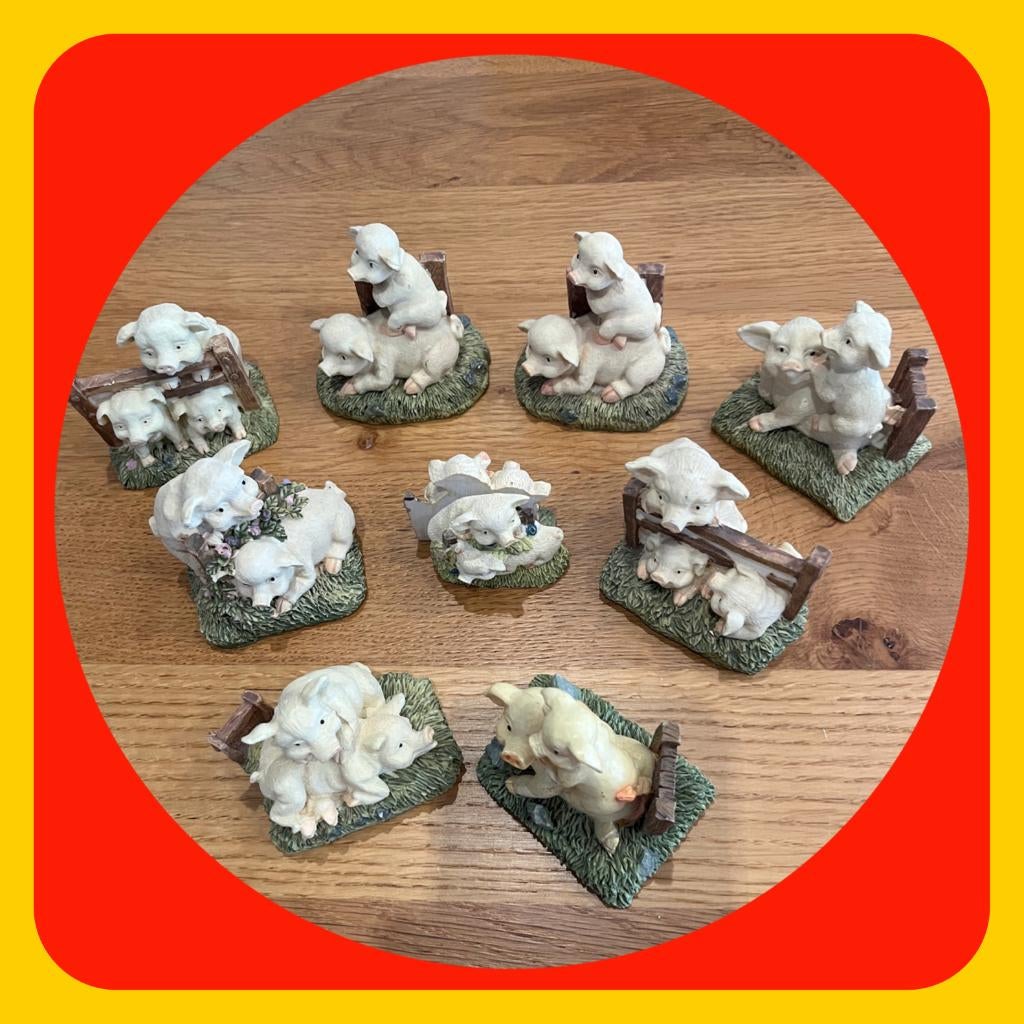 181.  Mooie Mini varkens tien stuks in prima staat, Ophalen of Verzenden, Dier