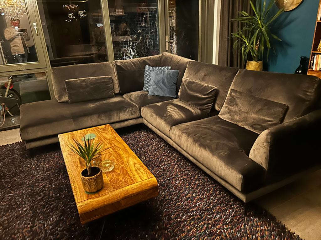 Feelings hoekbank, 275x235 cm, zo goed als nieuw, Huis en Inrichting, Banken | Bankstellen, Ophalen, 250 tot 300 cm, Hoekbank