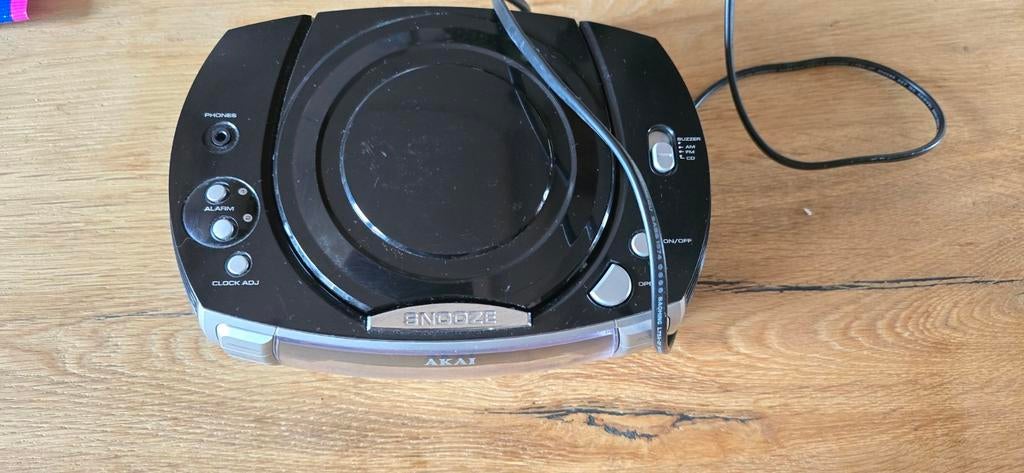 Akai CD-wekkerradio met CD-speler, Ophalen, Gebruikt, Radio, Met cd-speler