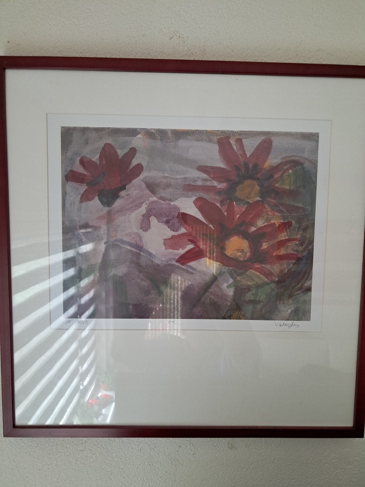 Bloemenprint van Viviane Klagsbrun, Antiek en Kunst, Ophalen of Verzenden