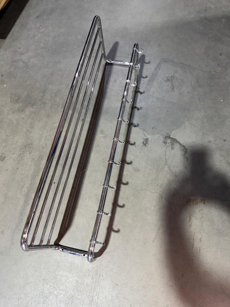 DUTCH ORIGINALS GISPEN 1013 wand kapstok met hoedenplank, Wandkapstok, Gebruikt, Ophalen of Verzenden, Minder dan 100 cm