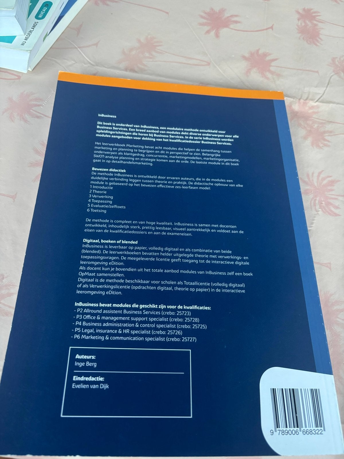 Inbusiness Marketing Leerwerkboek MBO Thiemo Meulenhoff, Ophalen of Verzenden, Gamma, Zo goed als nieuw, MBO