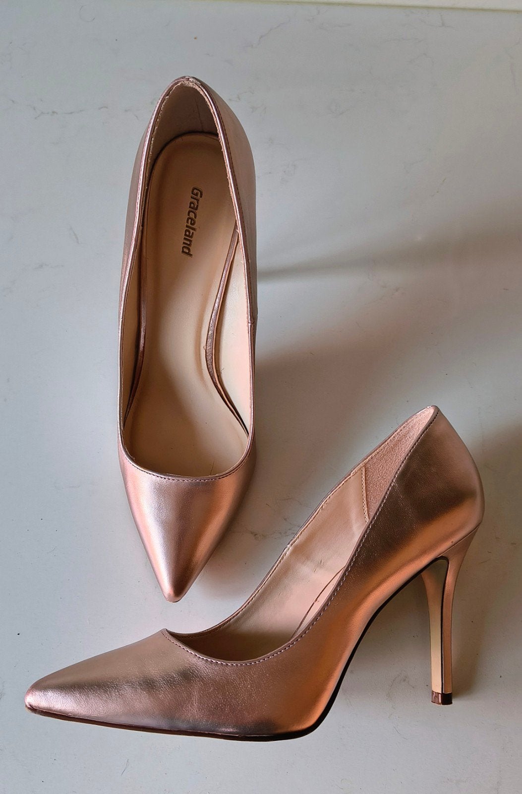 Roségouden Pumps Maat 39, Pumps, Overige kleuren, Ophalen of Verzenden, Zo goed als nieuw