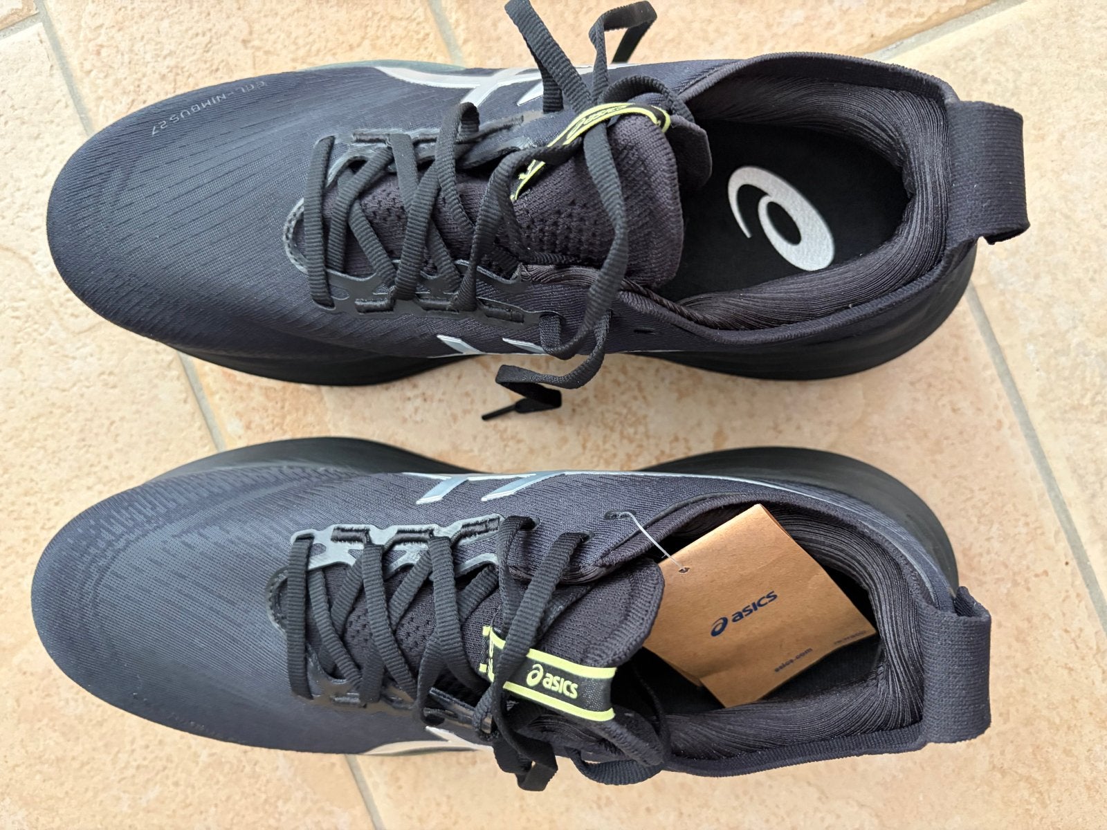 ASICS Gel-Nimbus 27 Luxe Hardloopschoenen Heren maat 44,5, Ophalen of Verzenden, Nieuw, Zwart, Sneakers of Gympen