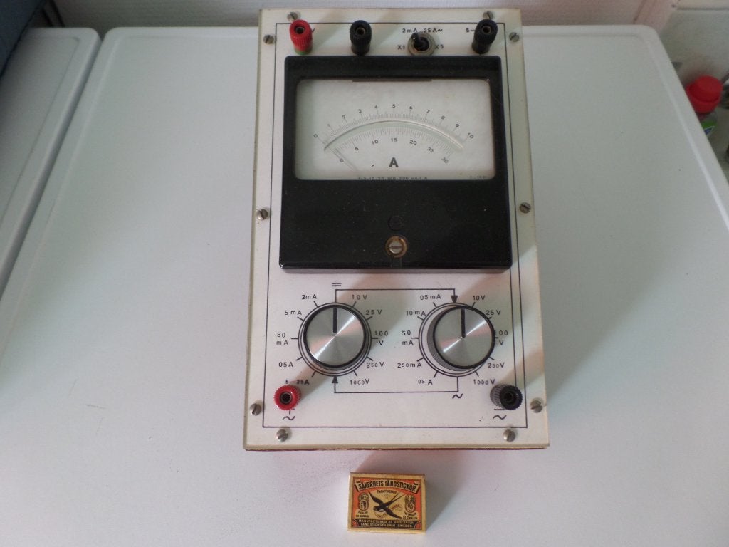 V-A meter, tafelmodel, P.M. TAMSON, Antiek-(#9111), Ophalen of Verzenden