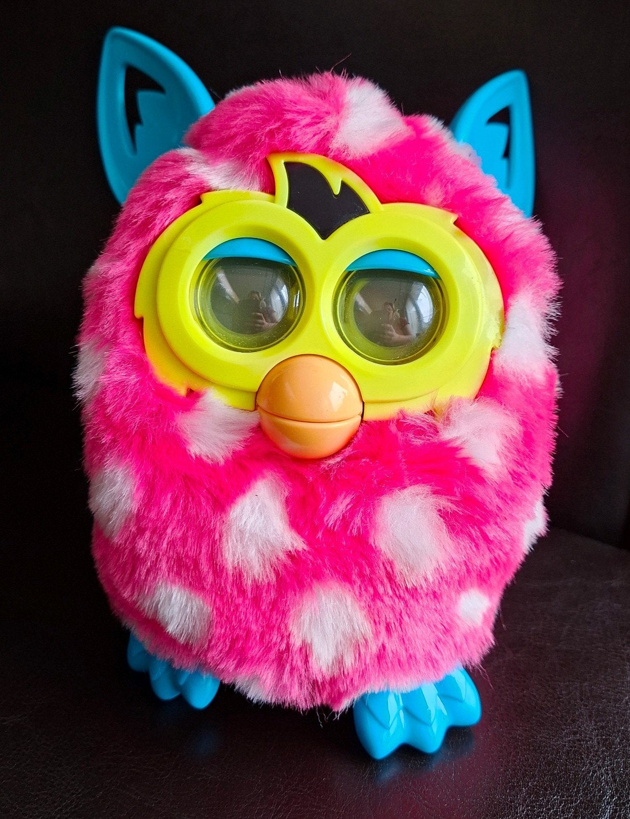 Furby Boom 2013 Roze met Witte Stippen led ogen, Ophalen of Verzenden, Gebruikt, Meisje