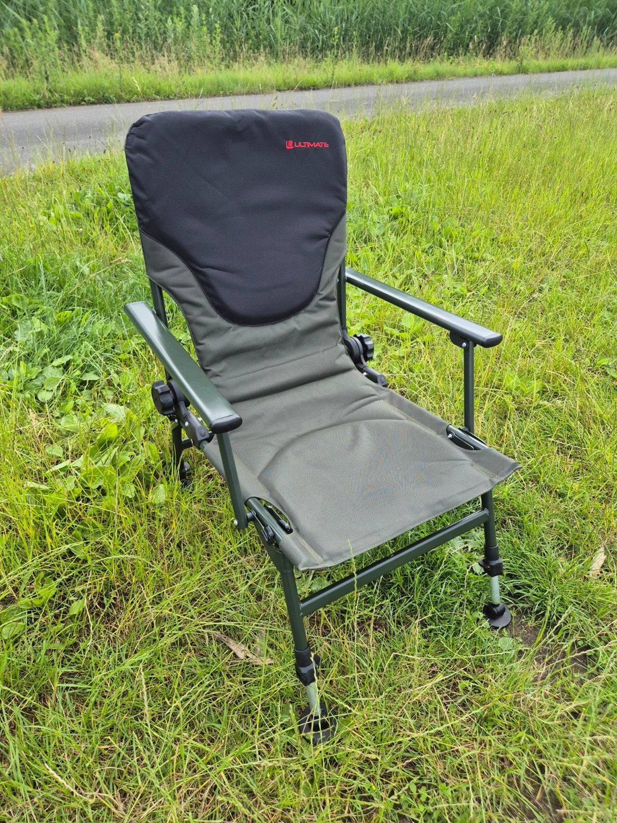 Ultimate COM4 Recliner Comfort Chair Groen Karperstoel, Ophalen, Zo goed als nieuw
