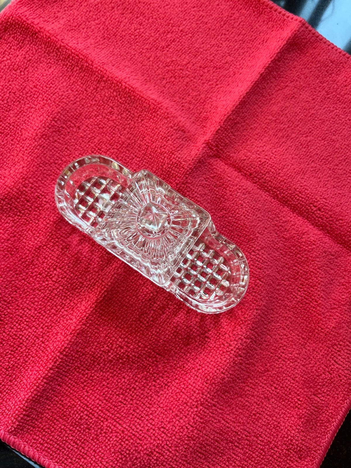 Art Deco Menageset van geperst glas (1930-1950), Ophalen of Verzenden