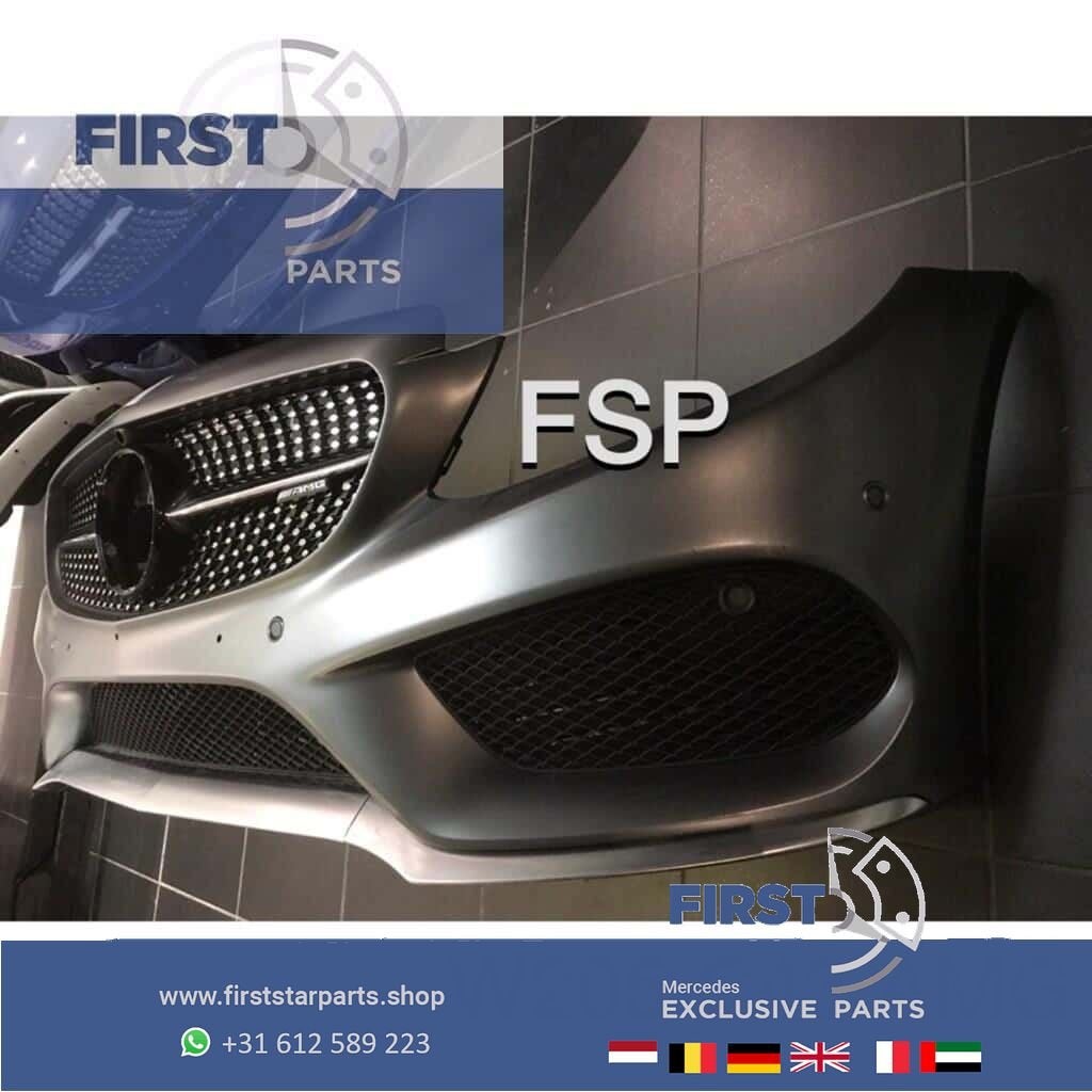 W205 C205 C43 AMG Voorbumper compleet origineel Mercedes C K, Auto-onderdelen, Gebruikt, -, Voor, Bumper