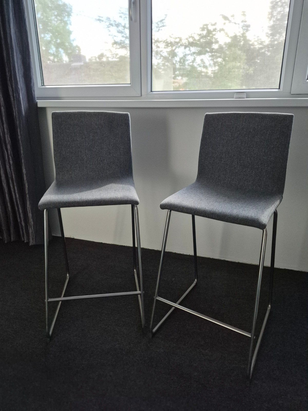 2x IKEA VOLFGANG barkrukken, Ophalen, Gebruikt, Met voetsteun, 60 tot 90 cm