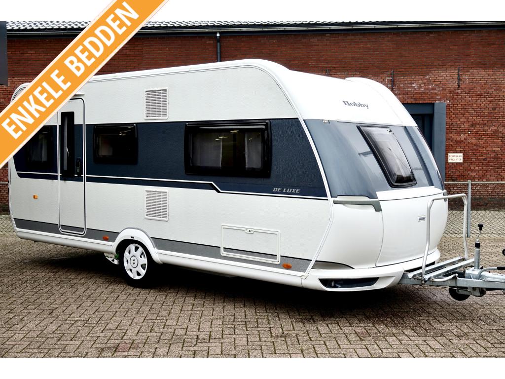 Hobby De Luxe 495 UL 2020 Mover Airco Voortent 1800KG Vol Op, Schokbreker, Rondzit, Hobby, Bedrijf