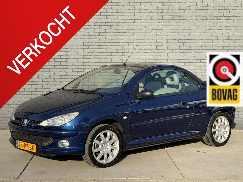 Peugeot 206 CC 1.6-16V, Auto's, Voorwielaandrijving, Stof, Gebruikt, 4 cilinders