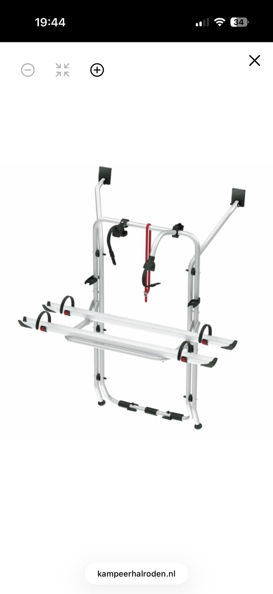 Fiamma Fietsendrager voor VW T5 - 3 fietsen, Auto diversen, Fietsendragers, Ophalen, 2 fietsen, Gebruikt, Achterklepdrager