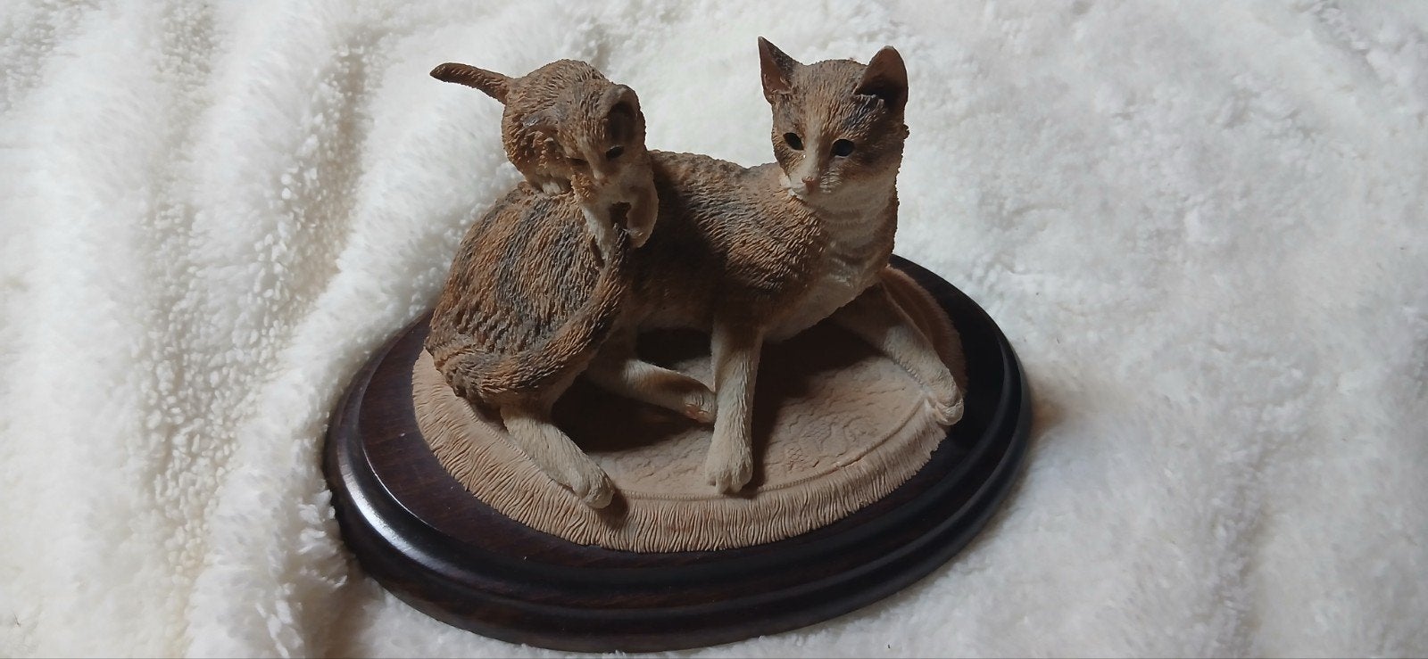 Country Artists Kat en Kitten - Tabby Beeldje, Ophalen of Verzenden
