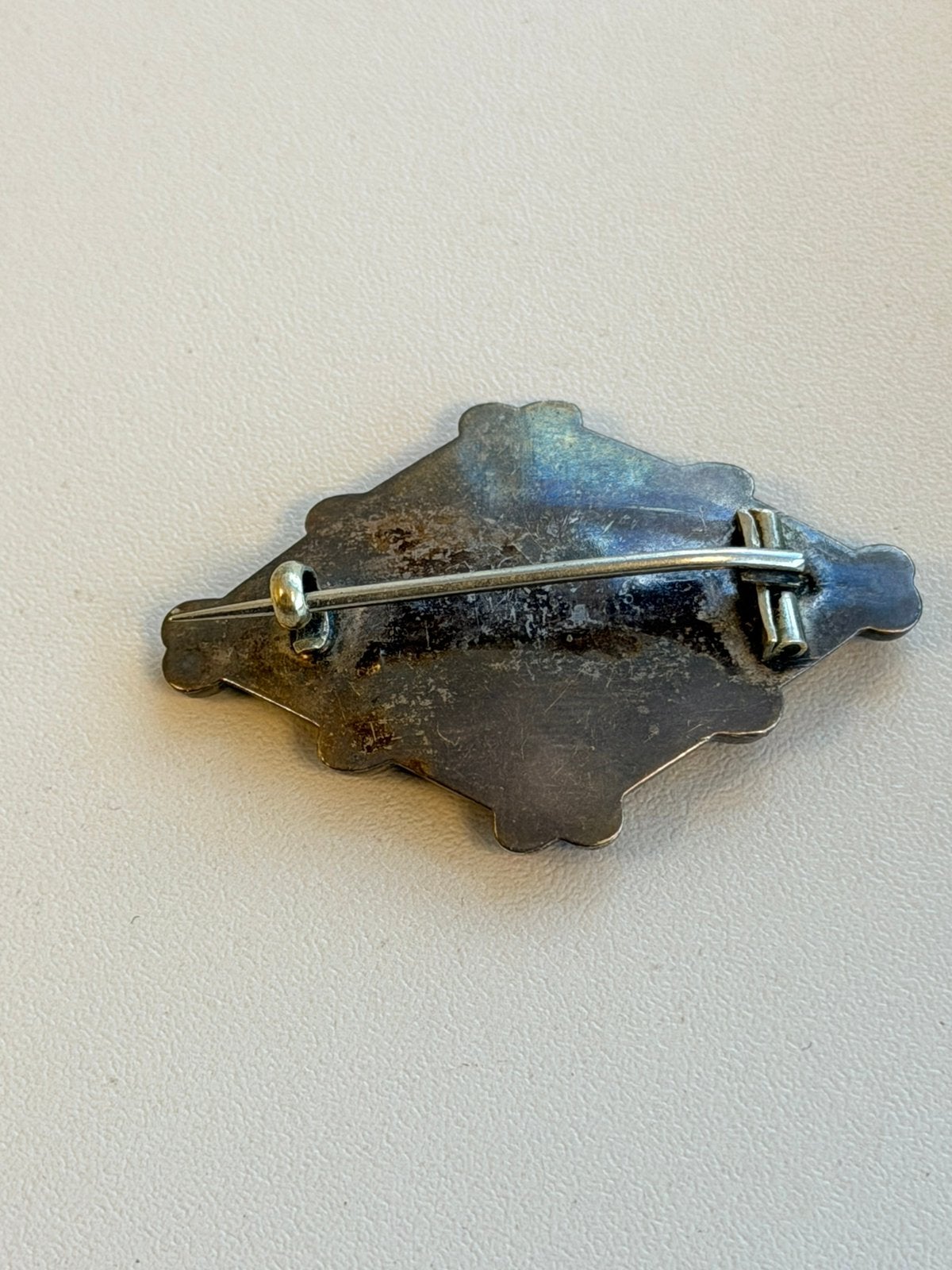 Antieke Victoriaanse Schotse Agaat Broche Zilver 4,5cm Etui, Sieraden, Tassen en Uiterlijk, Antieke sieraden, Ophalen of Verzenden