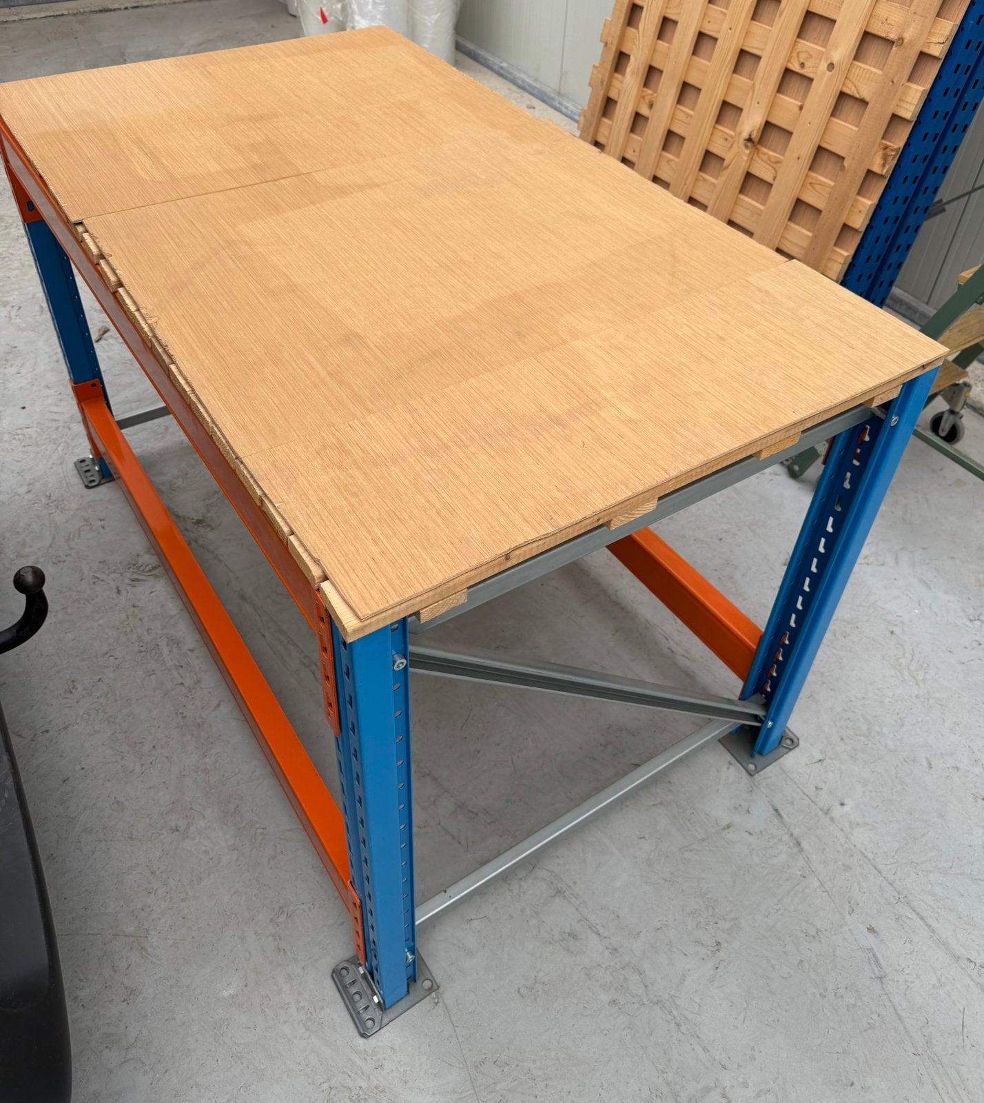 Inpaktafel pallet stelling, Doe-het-zelf en Verbouw, Ophalen, Zo goed als nieuw