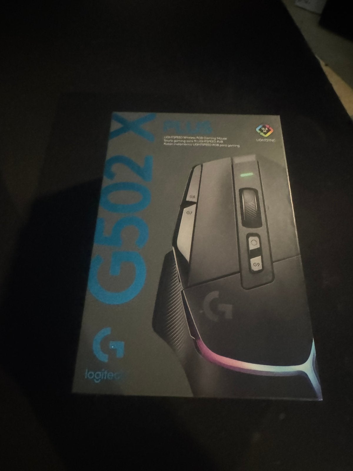 Logitech G502 X PLUS Wireless  + Glass Skates + Doos, Computers en Software, Muismatten, Zo goed als nieuw, Ophalen of Verzenden