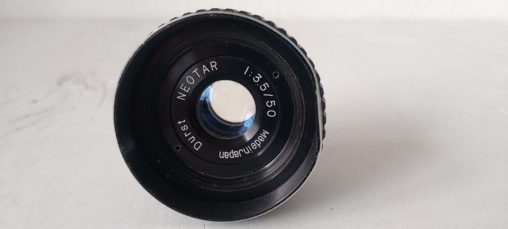 Durst Neotar 1:3.5 50mm objectief., Ophalen of Verzenden, Gebruikt, Doka-onderdelen