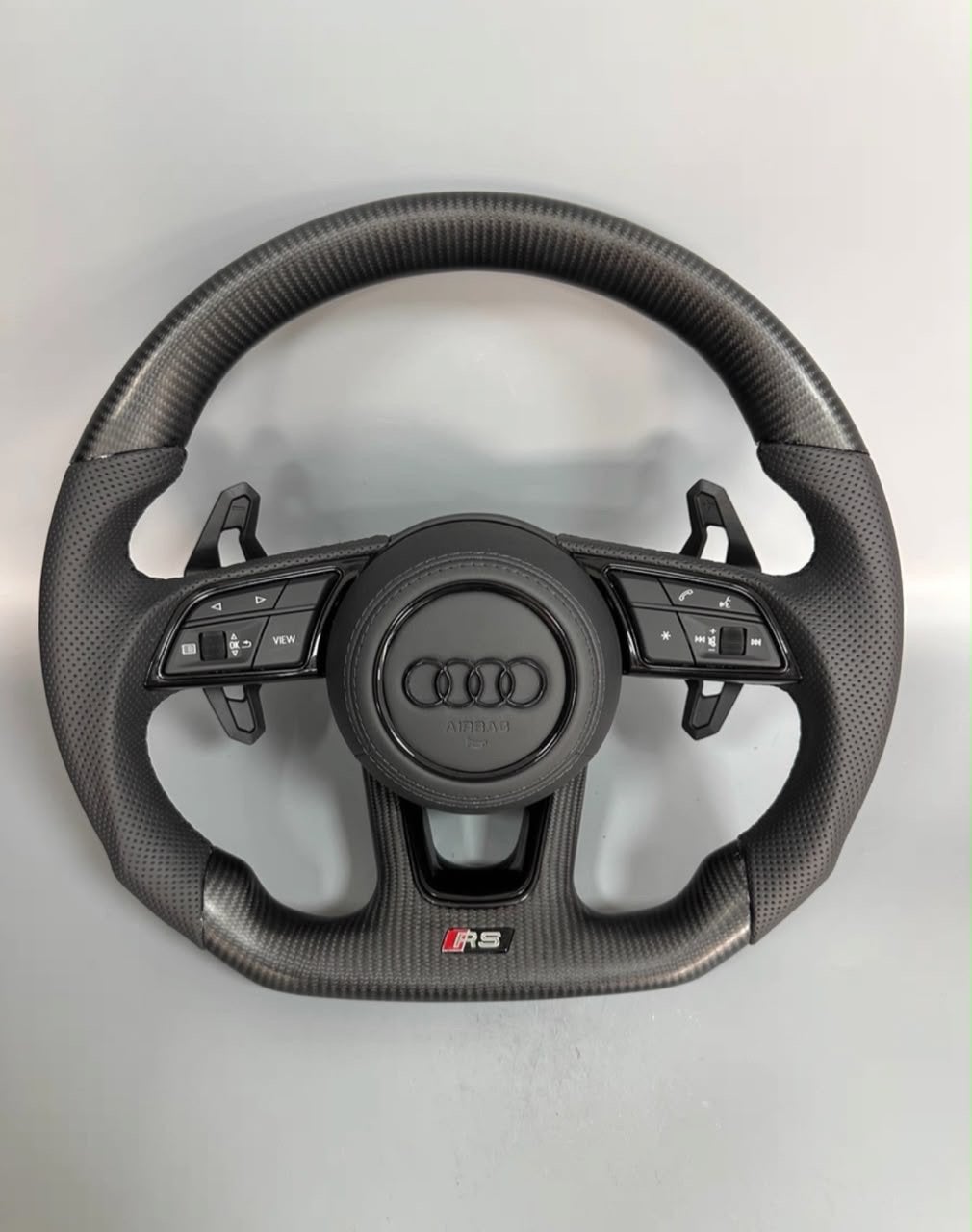 AUDI AFGEVLAKT S/RS STUURWIELEN, MULTIFUNC- CUSTOM STUUR!, Auto-onderdelen, Besturing, Ophalen of Verzenden, Nieuw, Audi