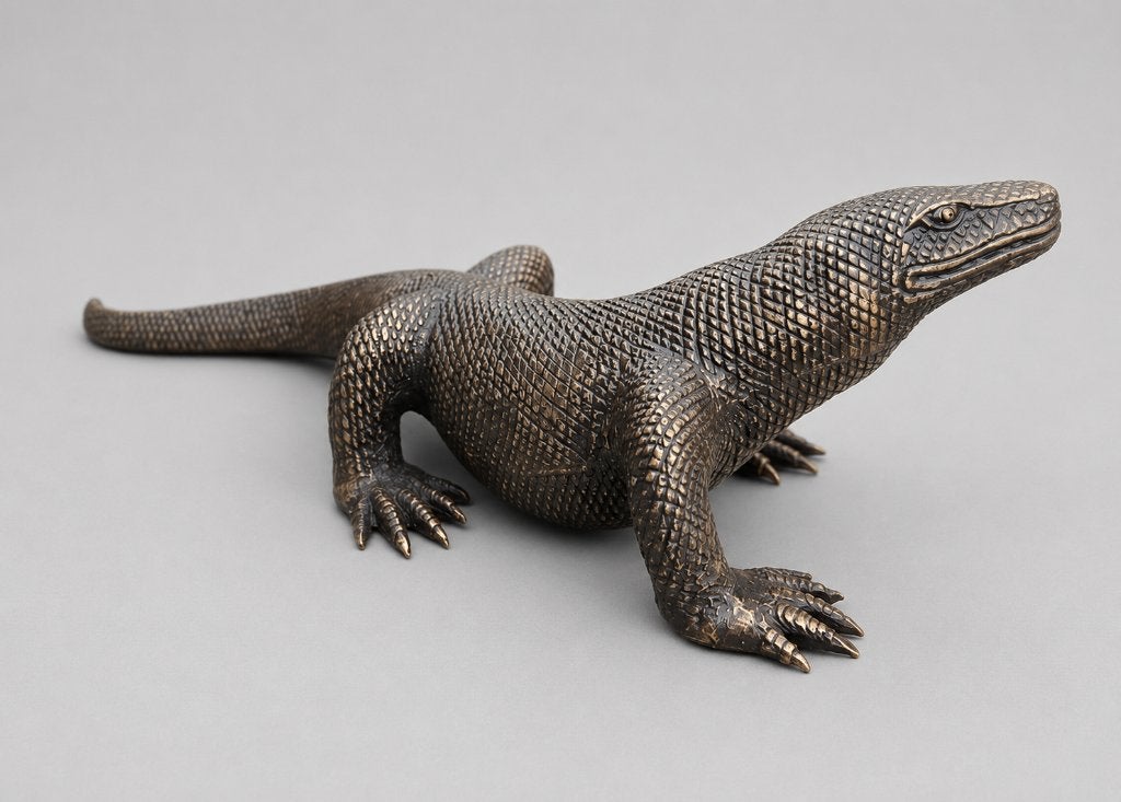 VARAAN / COMODOVARAAN / LINKS KIJKEND, Ophalen of Verzenden, Nieuw, Reptiel of Amfibie, Beeldje of Figuurtje