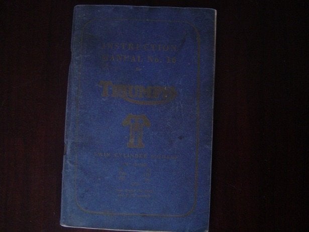 Triumph 1956 instruction manual 5T 6T T100 T110 TR5 TR6 T120, Ophalen of Verzenden, Triumph