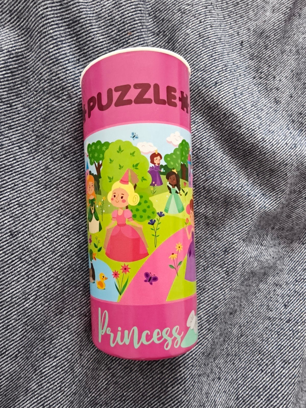 Prinsessen Puzzel in Koker - 35 Stukjes, Ophalen of Verzenden, 10 tot 50 stukjes, Nieuw, 2 tot 4 jaar