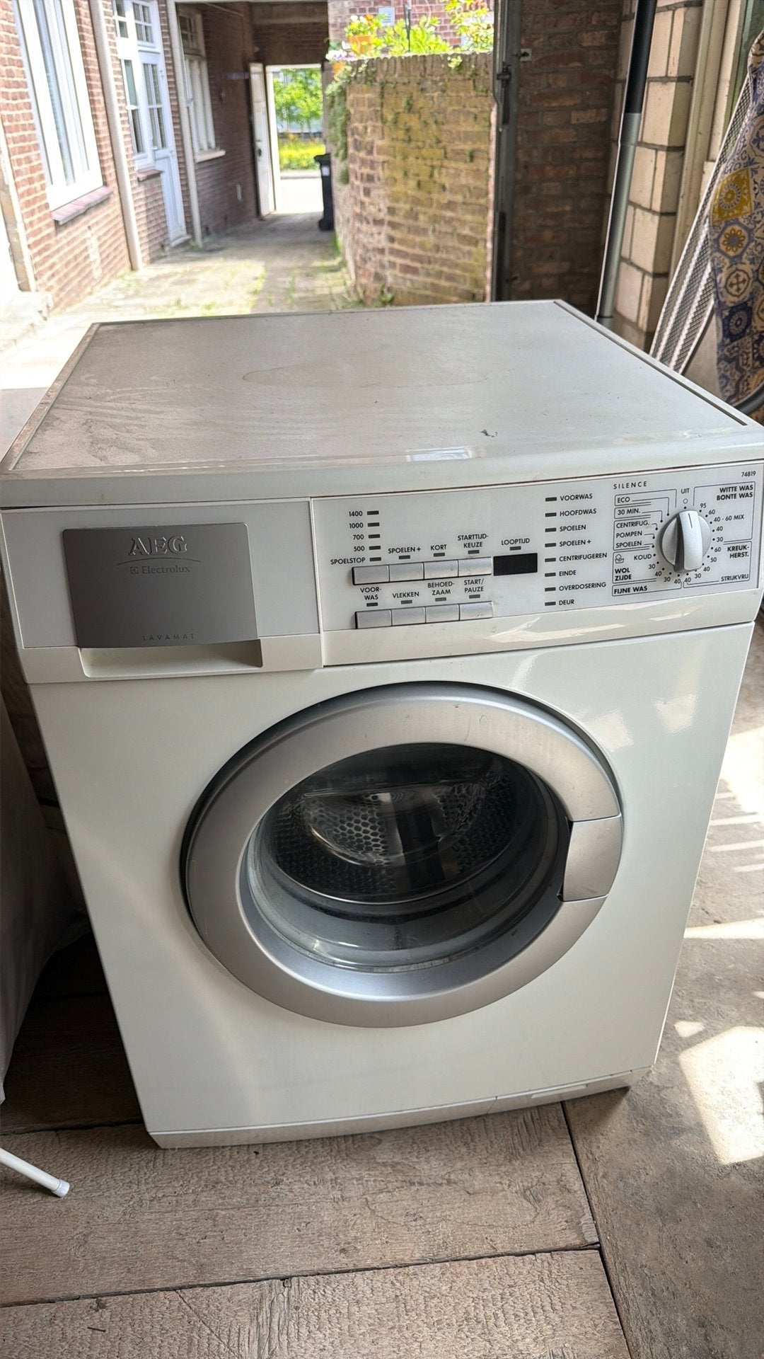 AEG wasmachine, Ophalen, Gebruikt, Voorlader, Kort programma