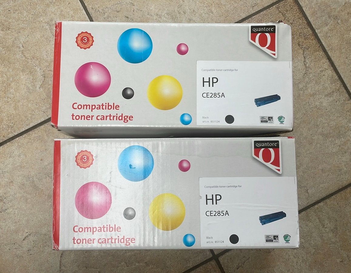 HP compatible toner cardridge 2x - zwart - nieuw verpakt !, Computers en Software, Printerbenodigdheden, Ophalen of Verzenden