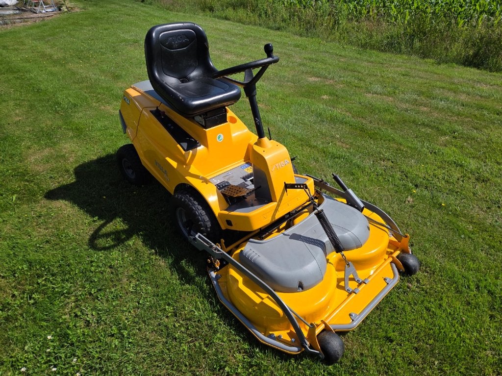 stiga villa Royal honda 2 cilinder 105 combi zitmaaier, Ophalen, Gebruikt, Stiga, Mulchfunctie